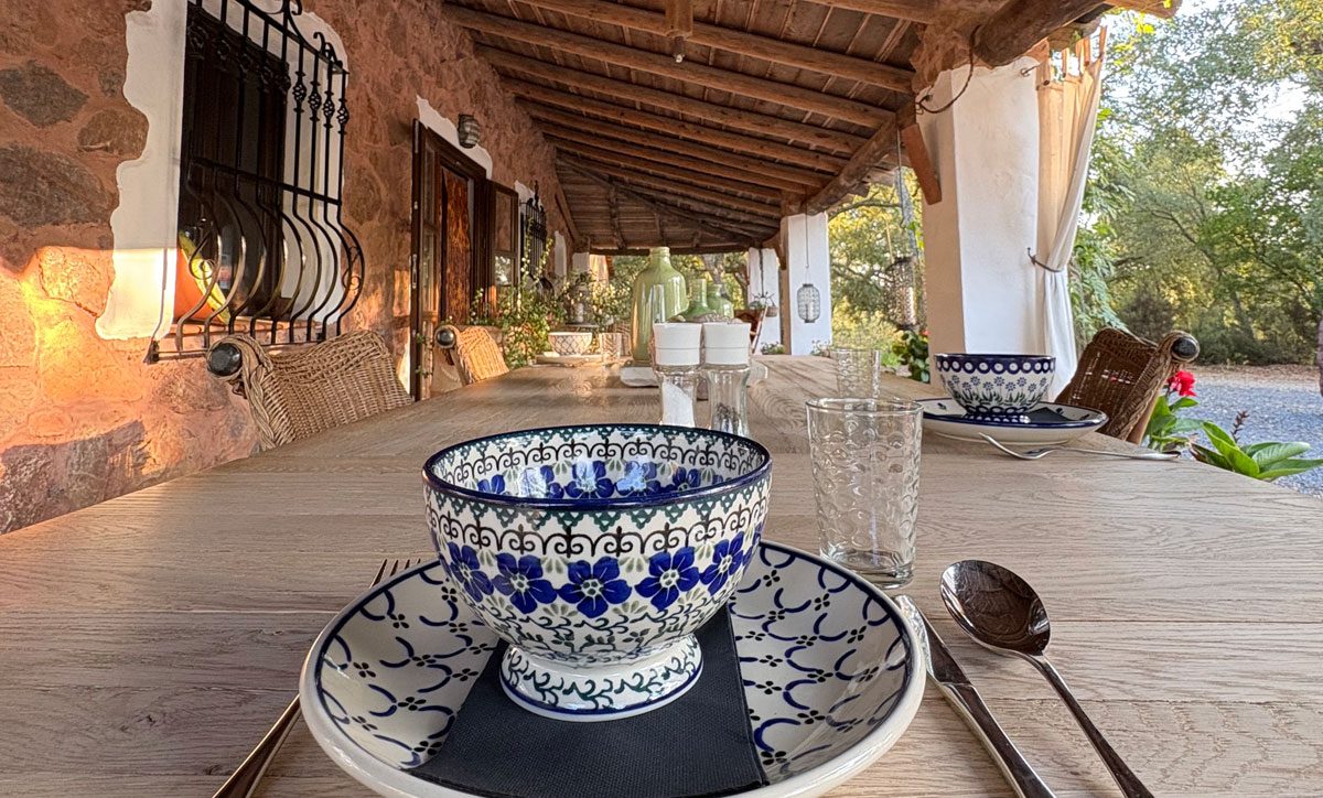 Desayuno en Valle del Arroyo - Casa rural en Huelva