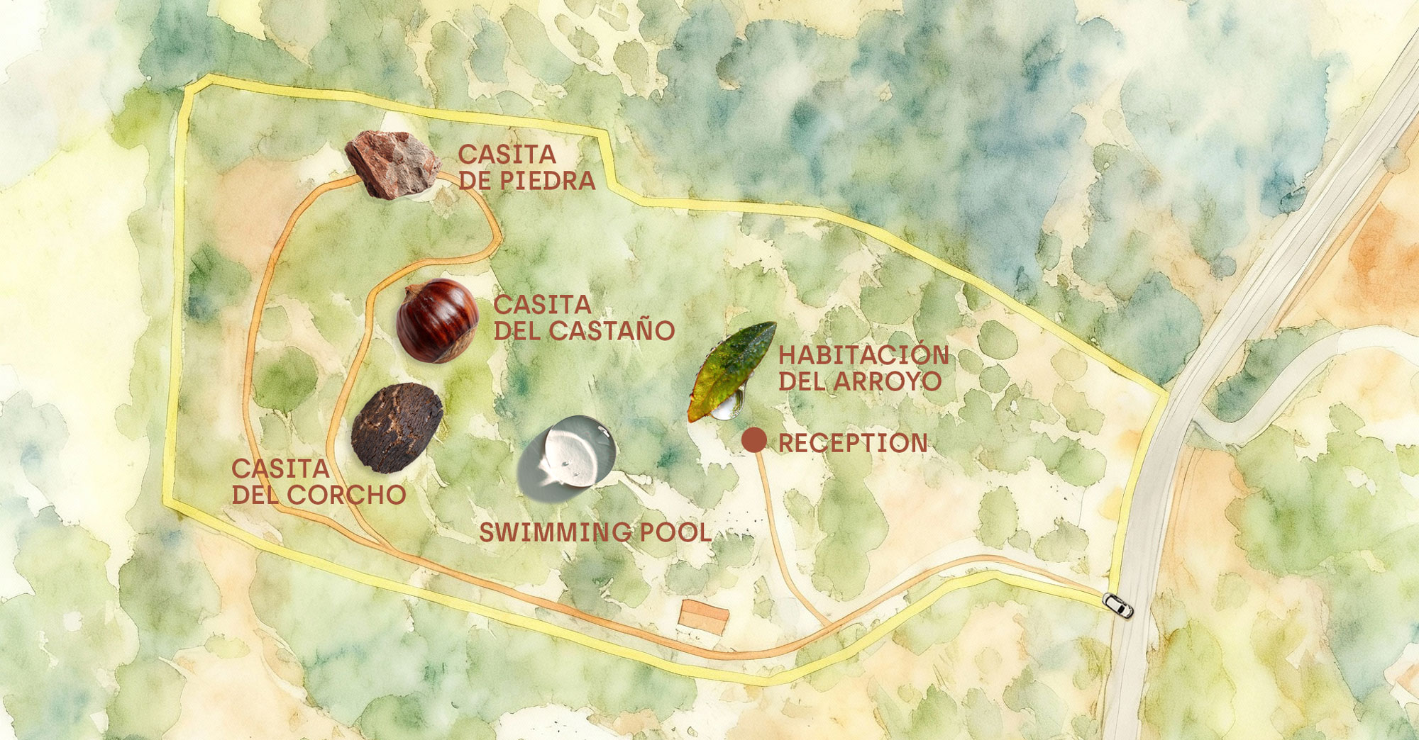Map of the estate